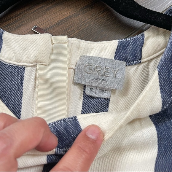 Gray Jason Wu striped box tee - Picture 6 of 8